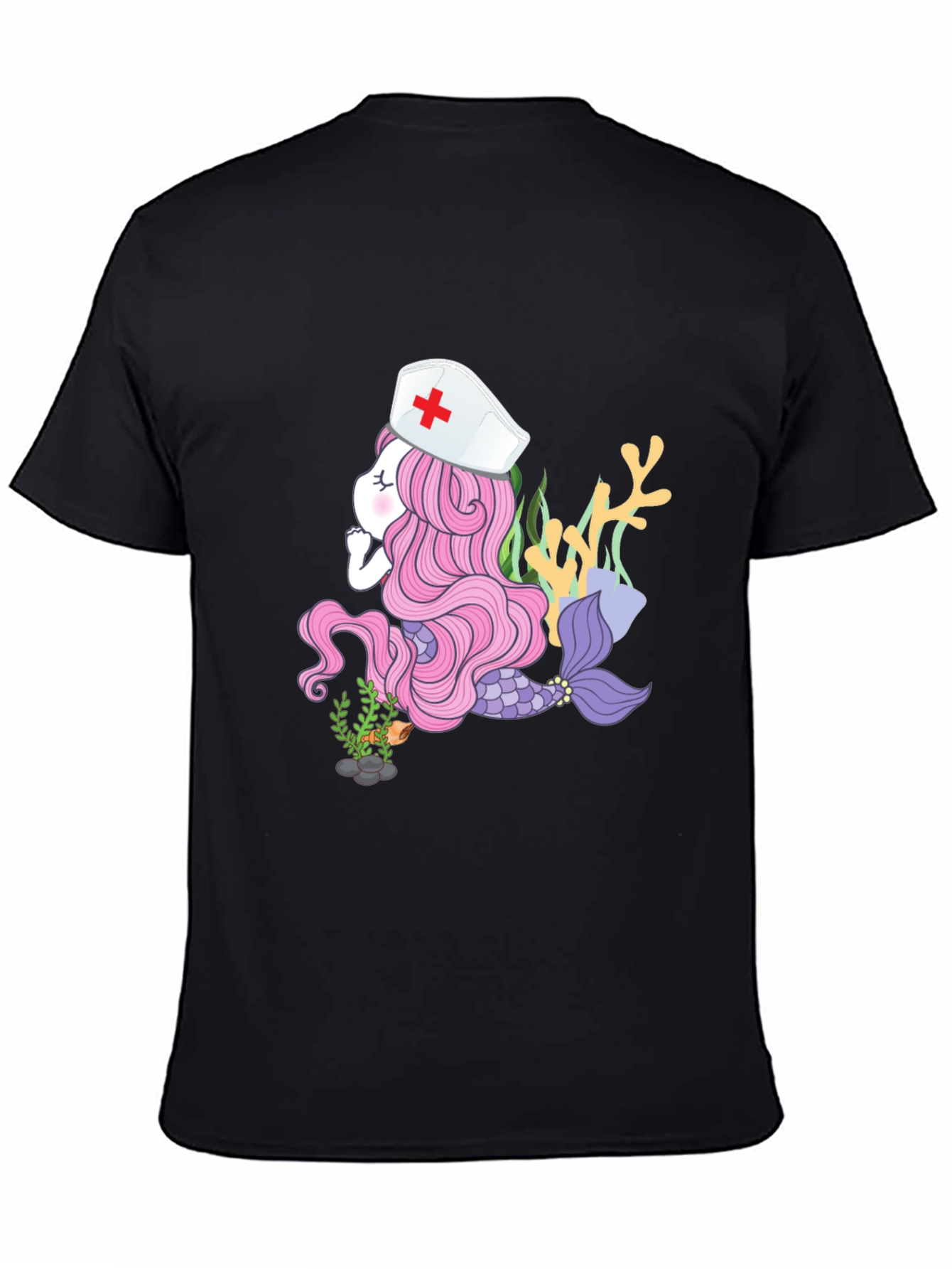 Mermaid Nurse T-Shirt - Unique Graphic Tee