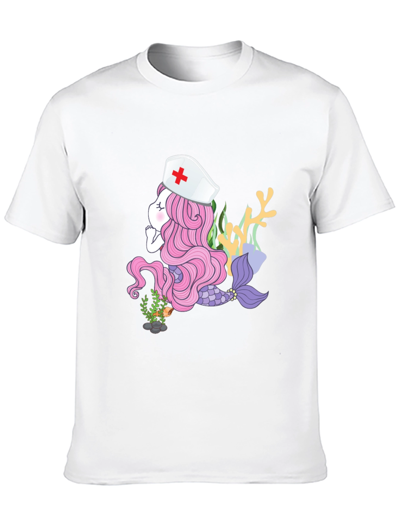 Mermaid Nurse T-Shirt - Unique Graphic Tee