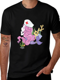 Mermaid Nurse T-Shirt - Unique Graphic Tee