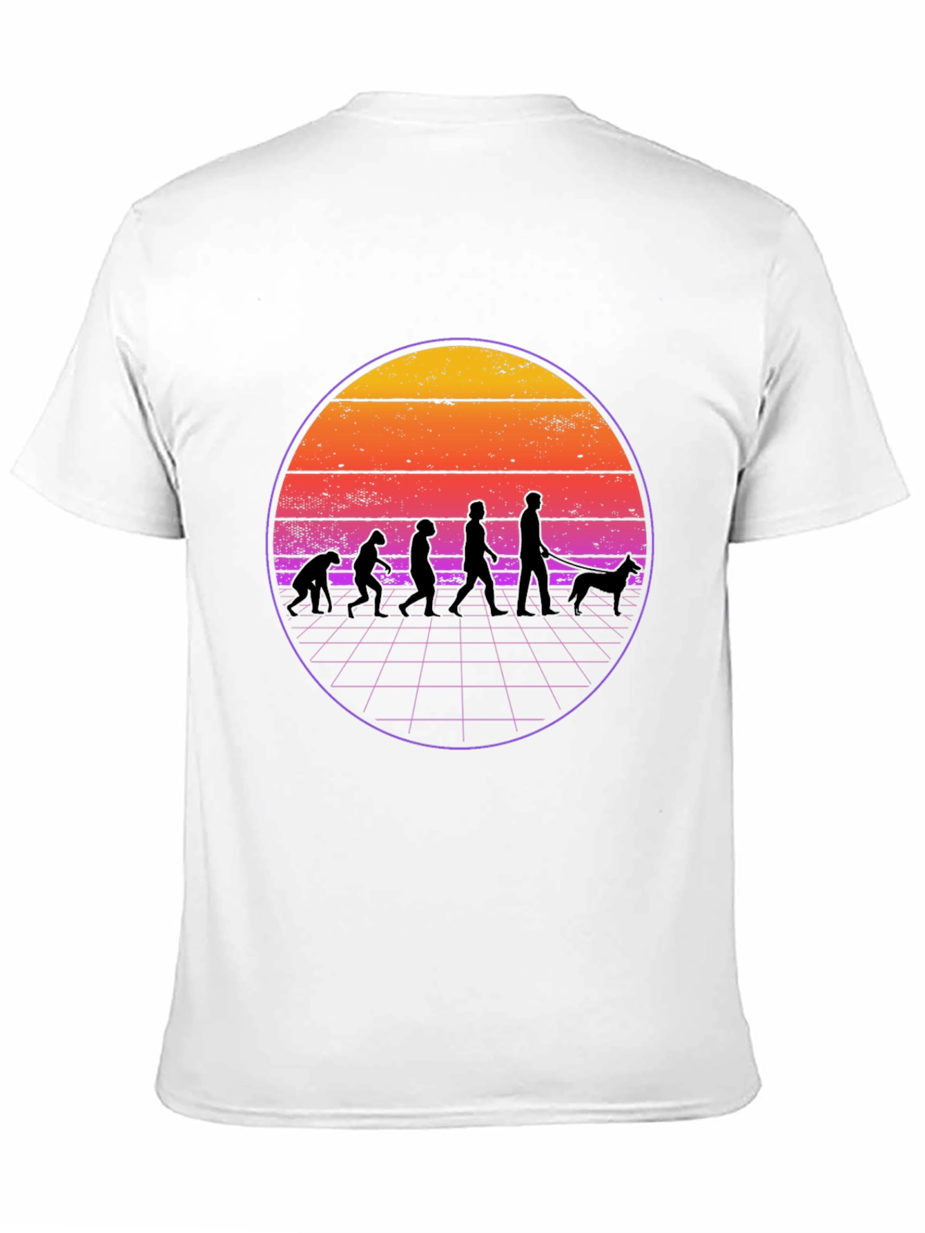 Evolution Dog Walker Graphic T-Shirt