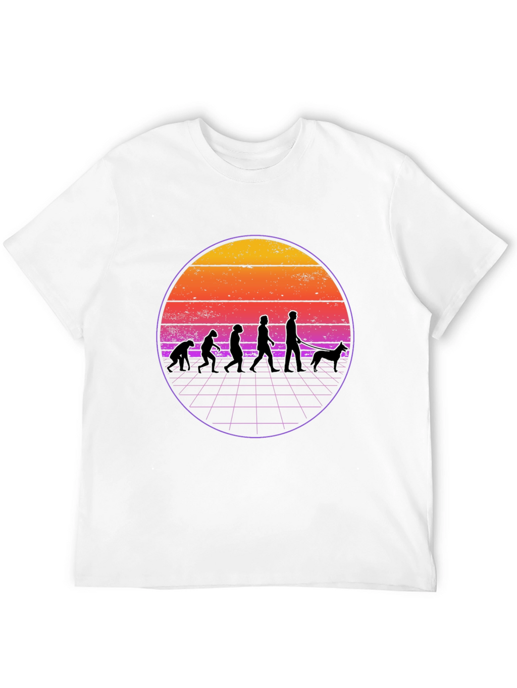 Evolution Dog Walker Graphic T-Shirt