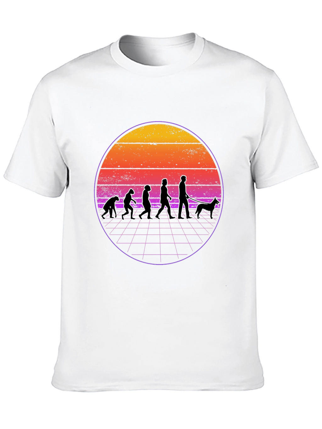 Evolution Dog Walker Graphic T-Shirt