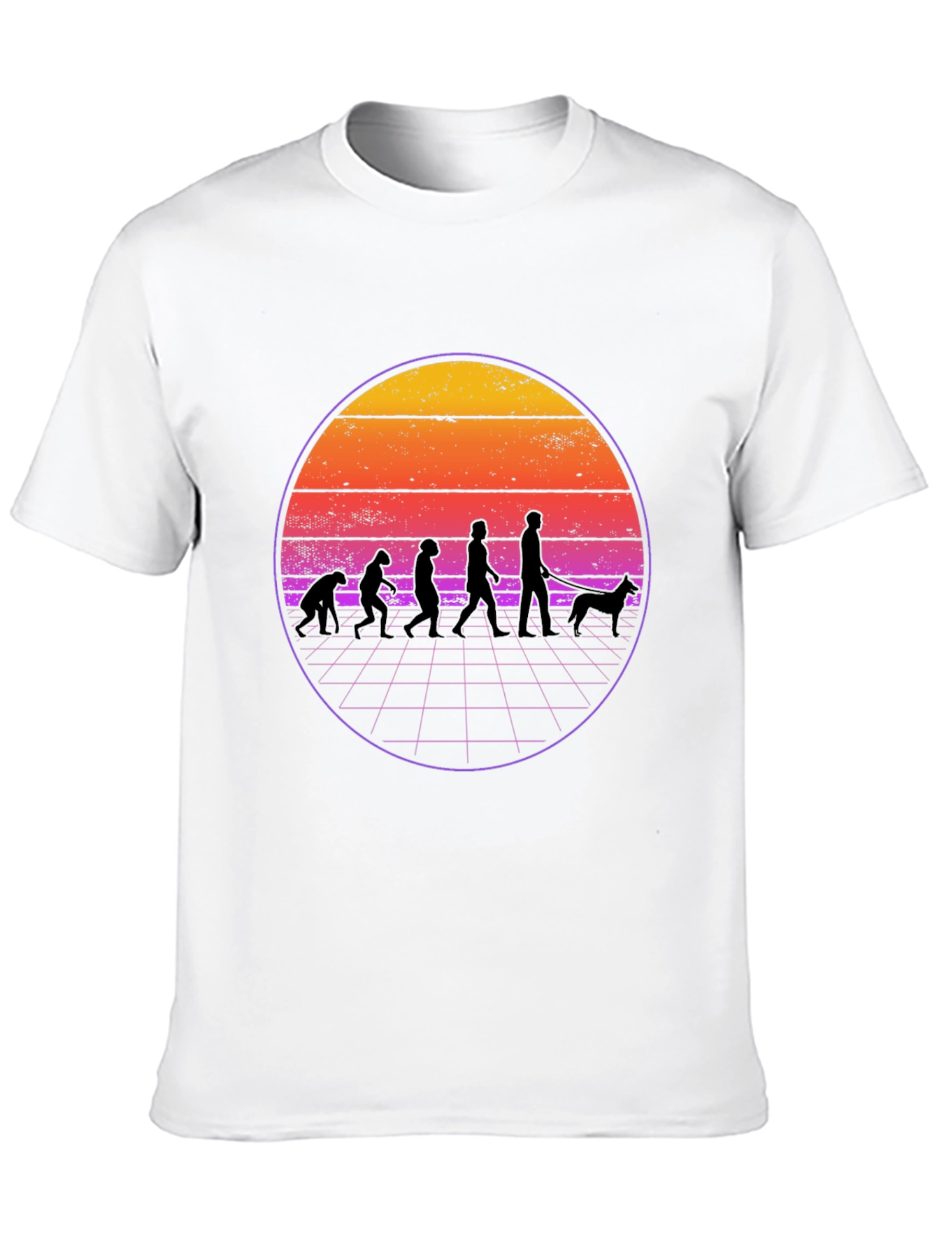 Evolution Dog Walker Graphic T-Shirt