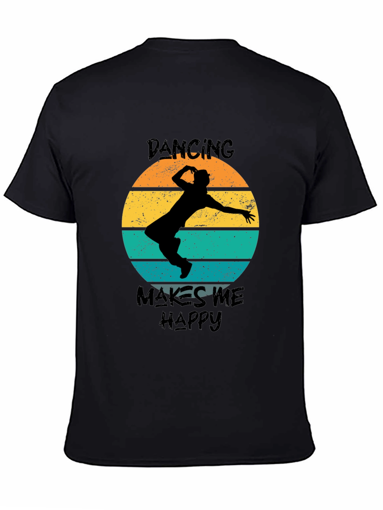 Dancing Makes Me Happy Retro T-Shirt
