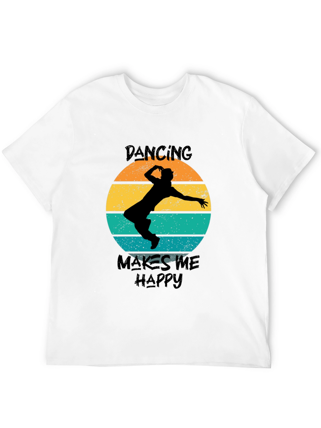 Dancing Makes Me Happy Retro T-Shirt