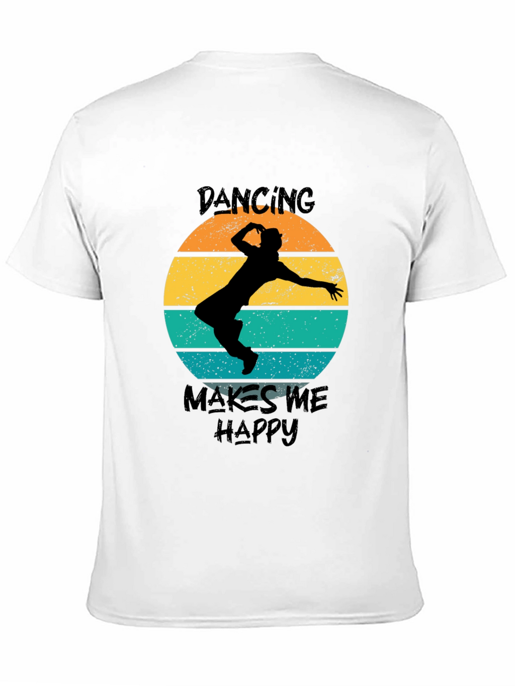 Dancing Makes Me Happy Retro T-Shirt