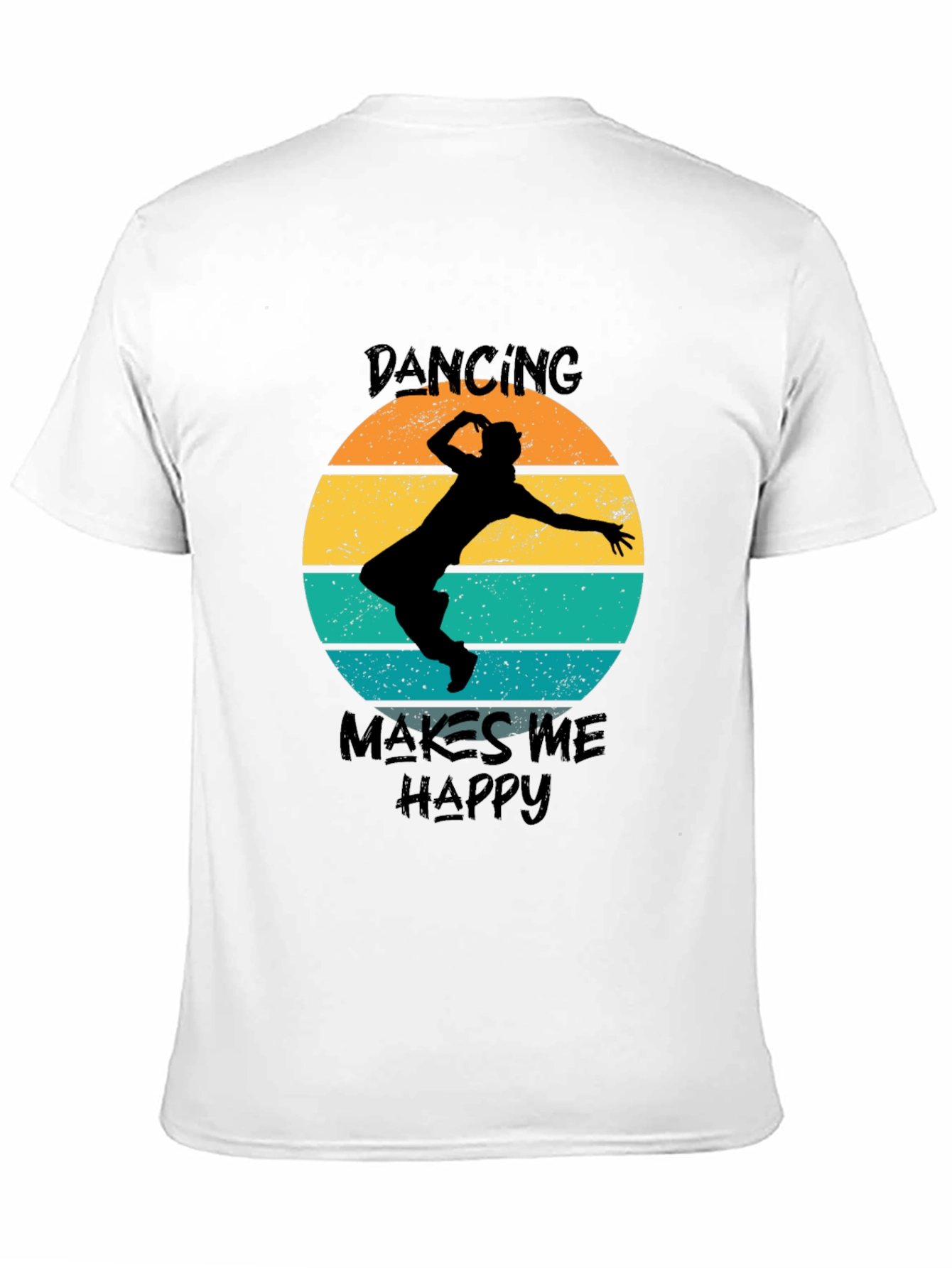 Dancing Makes Me Happy Retro T-Shirt