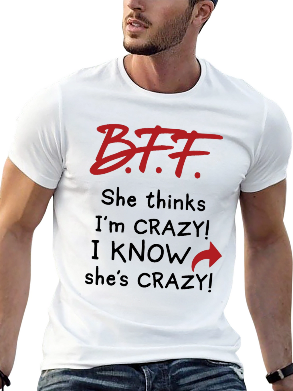 BFF Crazy Matching T-Shirt