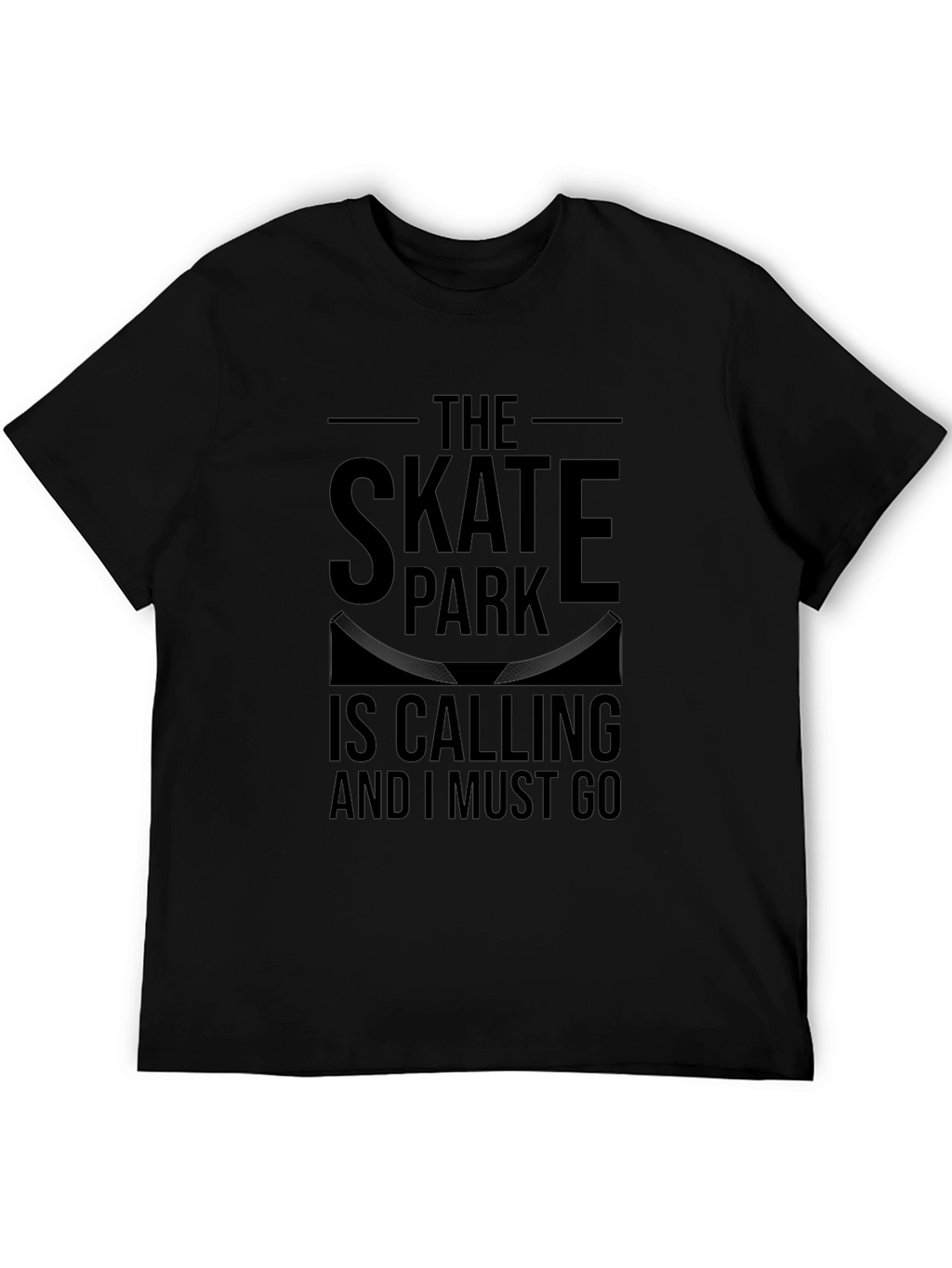 The Skate Park is Calling Black T-Shirt