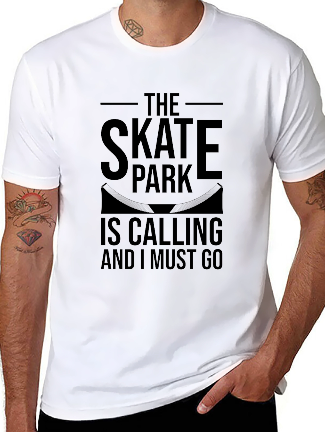 The Skate Park is Calling Black T-Shirt