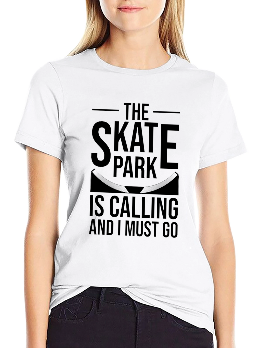The Skate Park is Calling Black T-Shirt