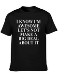 Awesome Statement Black T-Shirt