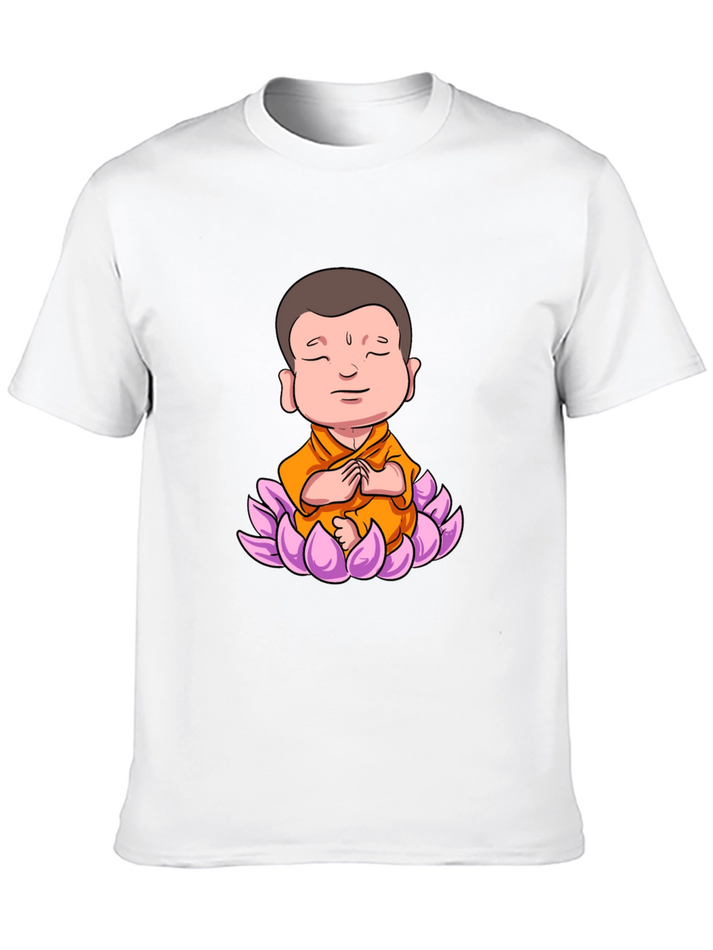 Lotus Buddha Graphic Tee - Peaceful Meditating Design