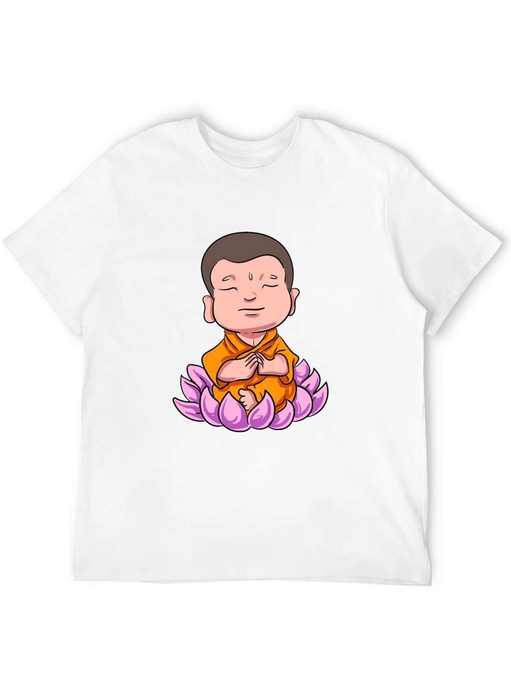 Lotus Buddha Graphic Tee - Peaceful Meditating Design
