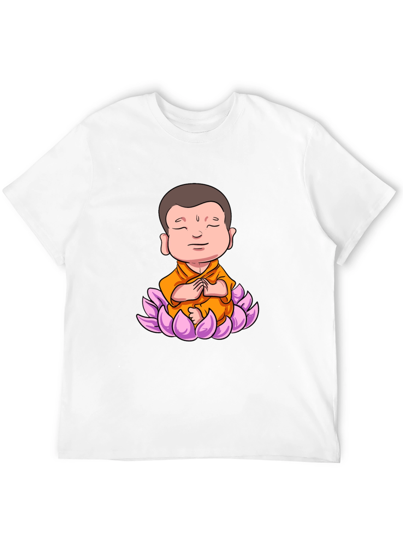 Lotus Buddha Graphic Tee - Peaceful Meditating Design