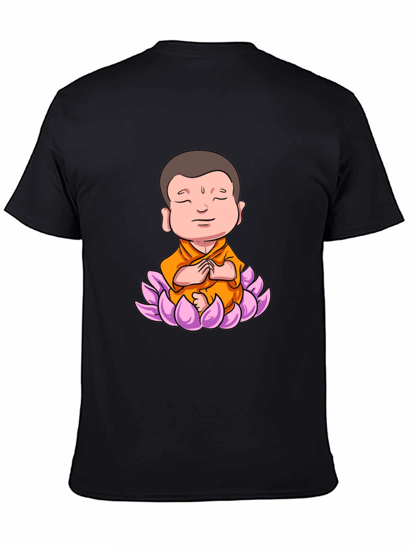 Lotus Buddha Graphic Tee - Peaceful Meditating Design