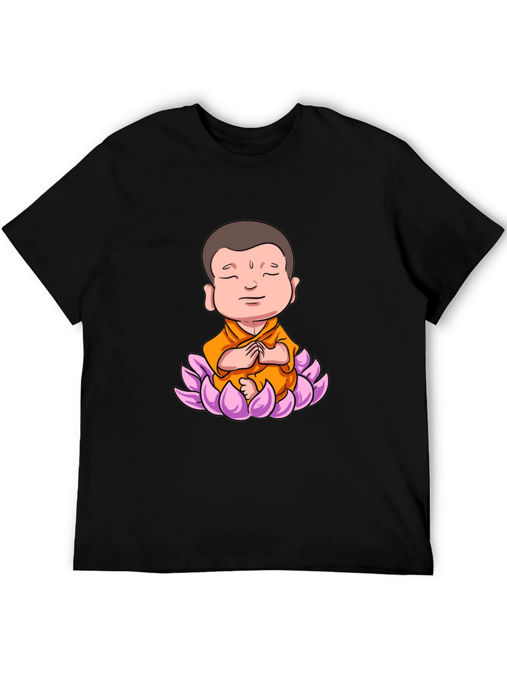 Lotus Buddha Graphic Tee - Peaceful Meditating Design
