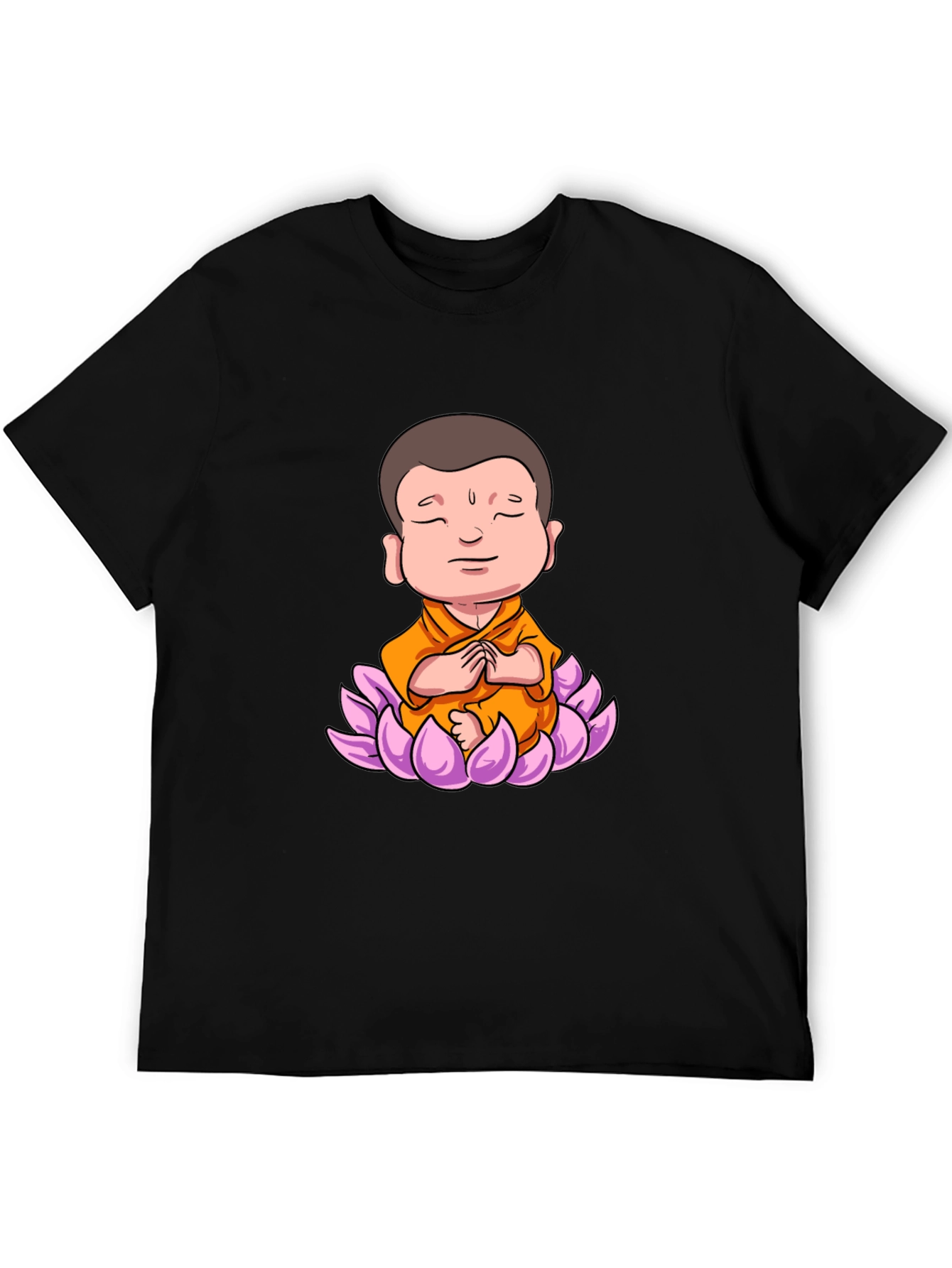 Lotus Buddha Graphic Tee - Peaceful Meditating Design