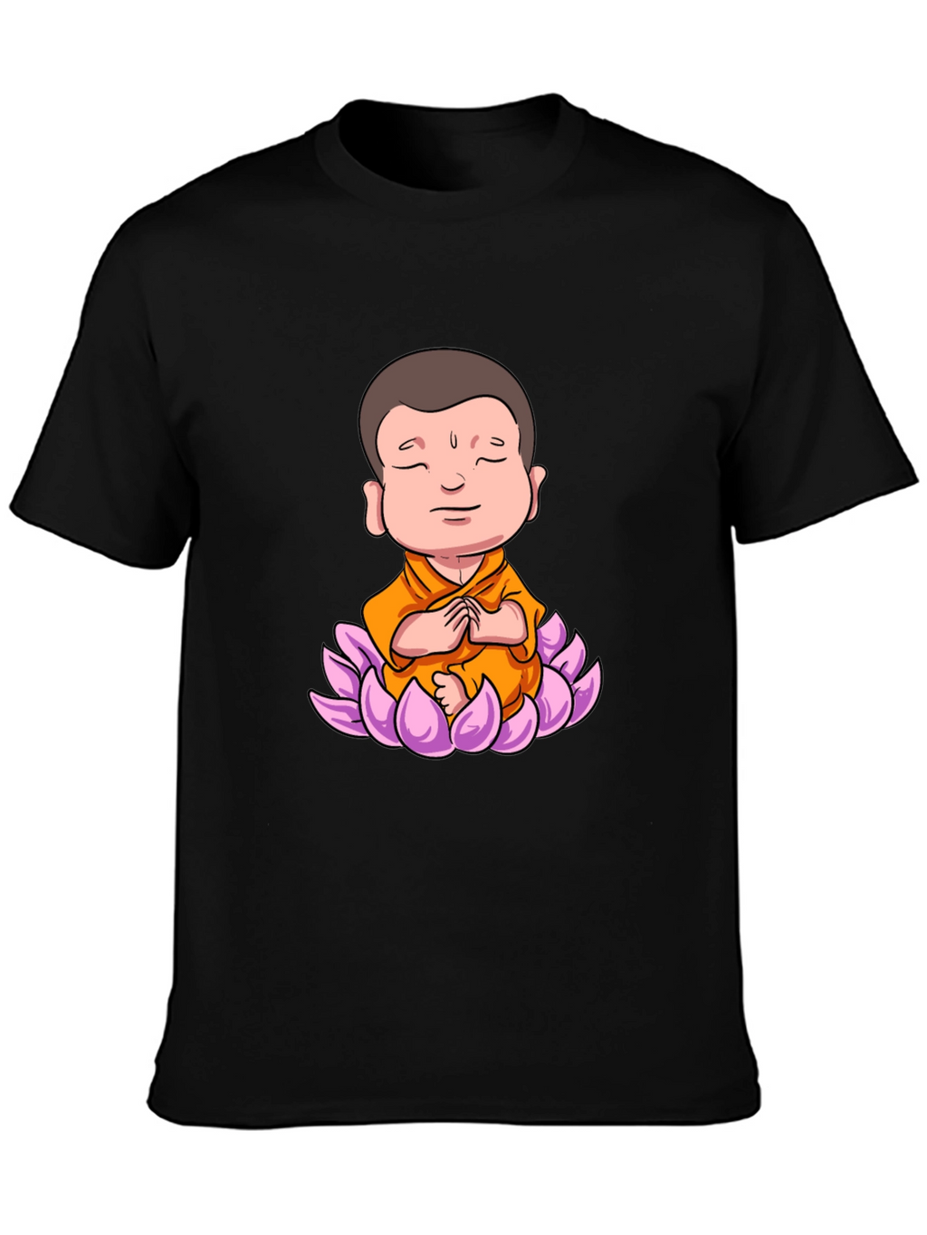 Lotus Buddha Graphic Tee - Peaceful Meditating Design