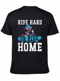 Ride Hard T-Shirt - Skateboarder Design