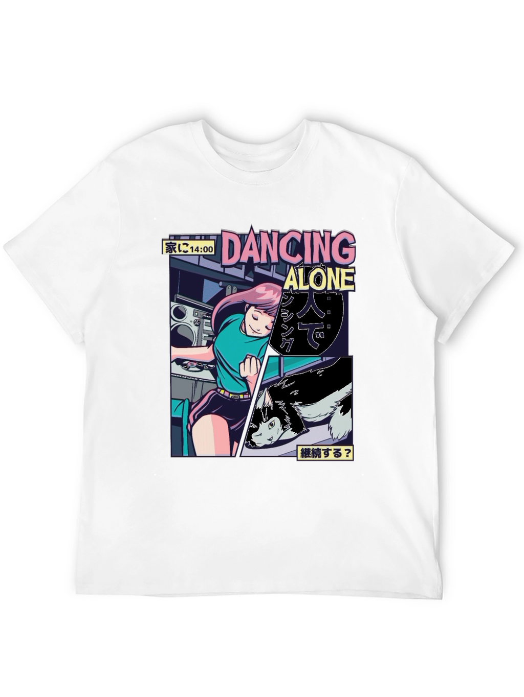 Dancing Alone Anime Graphic Tee