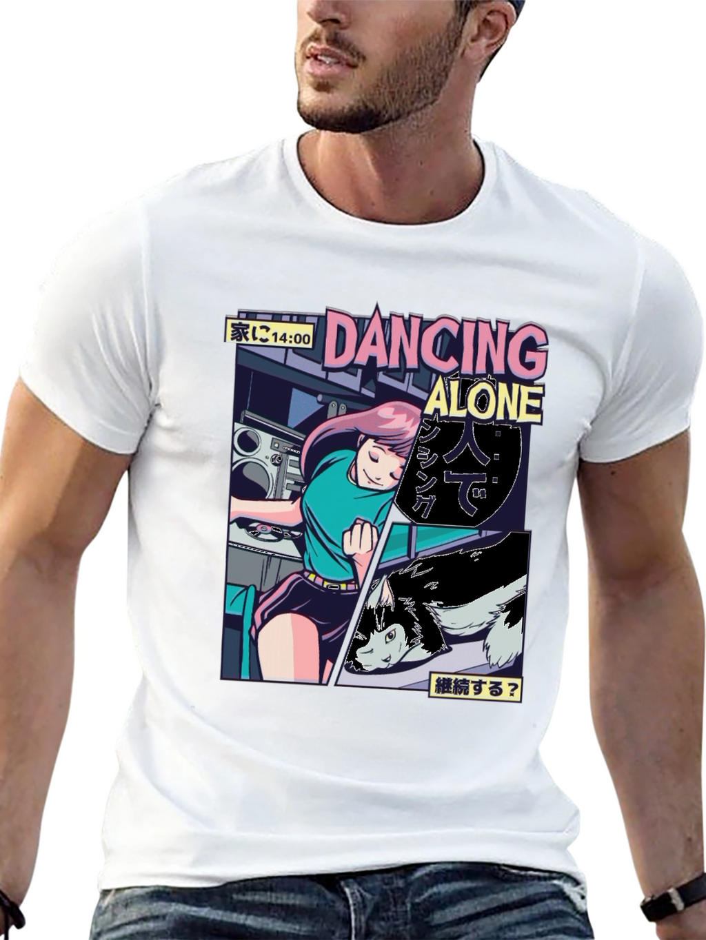 Dancing Alone Anime Graphic Tee