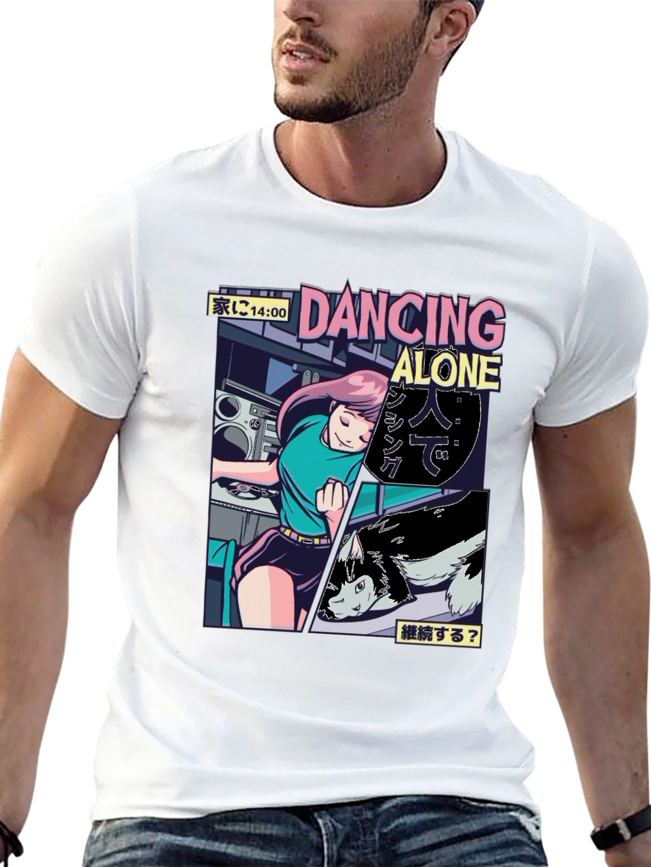 Dancing Alone Anime Graphic Tee