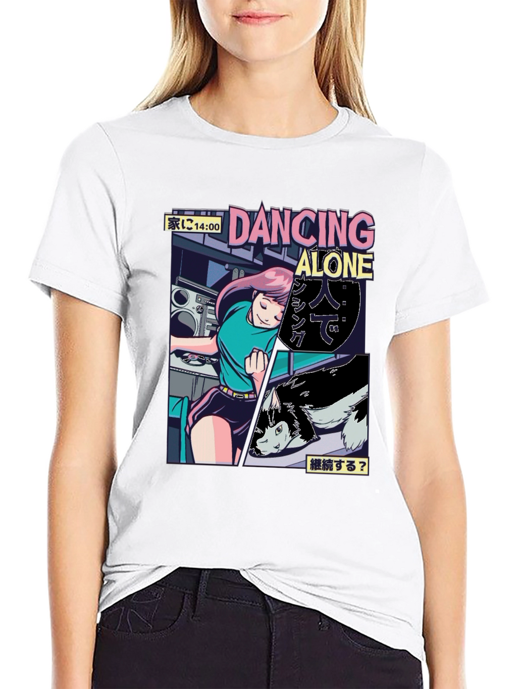 Dancing Alone Anime Graphic Tee