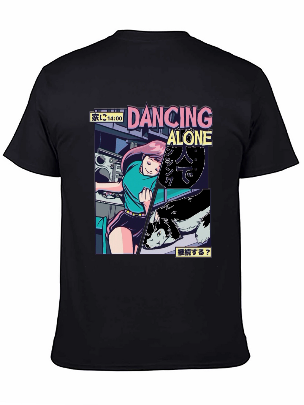 Dancing Alone Anime Graphic Tee