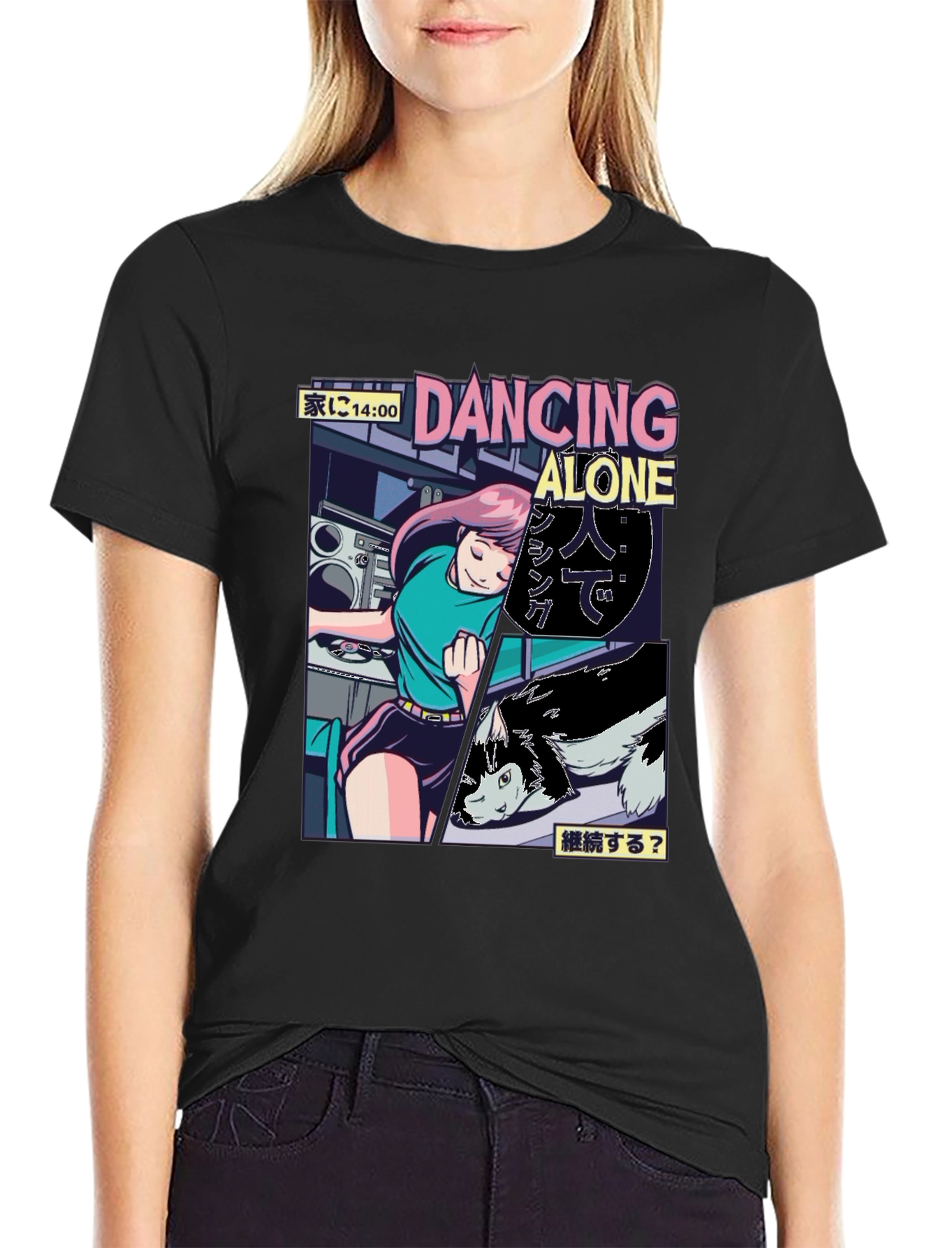 Dancing Alone Anime Graphic Tee