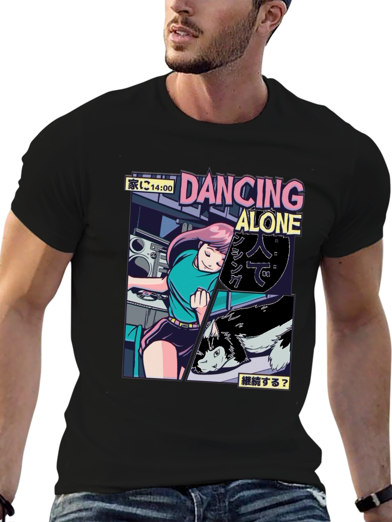 Dancing Alone Anime Graphic Tee