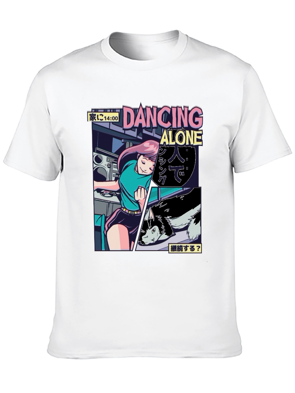 Dancing Alone Anime Graphic Tee