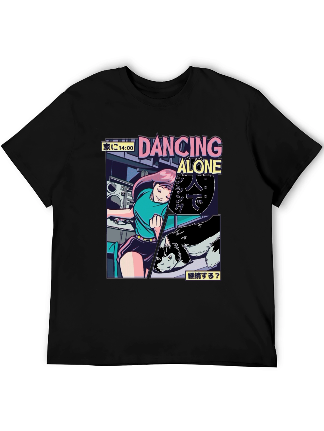 Dancing Alone Anime Graphic Tee