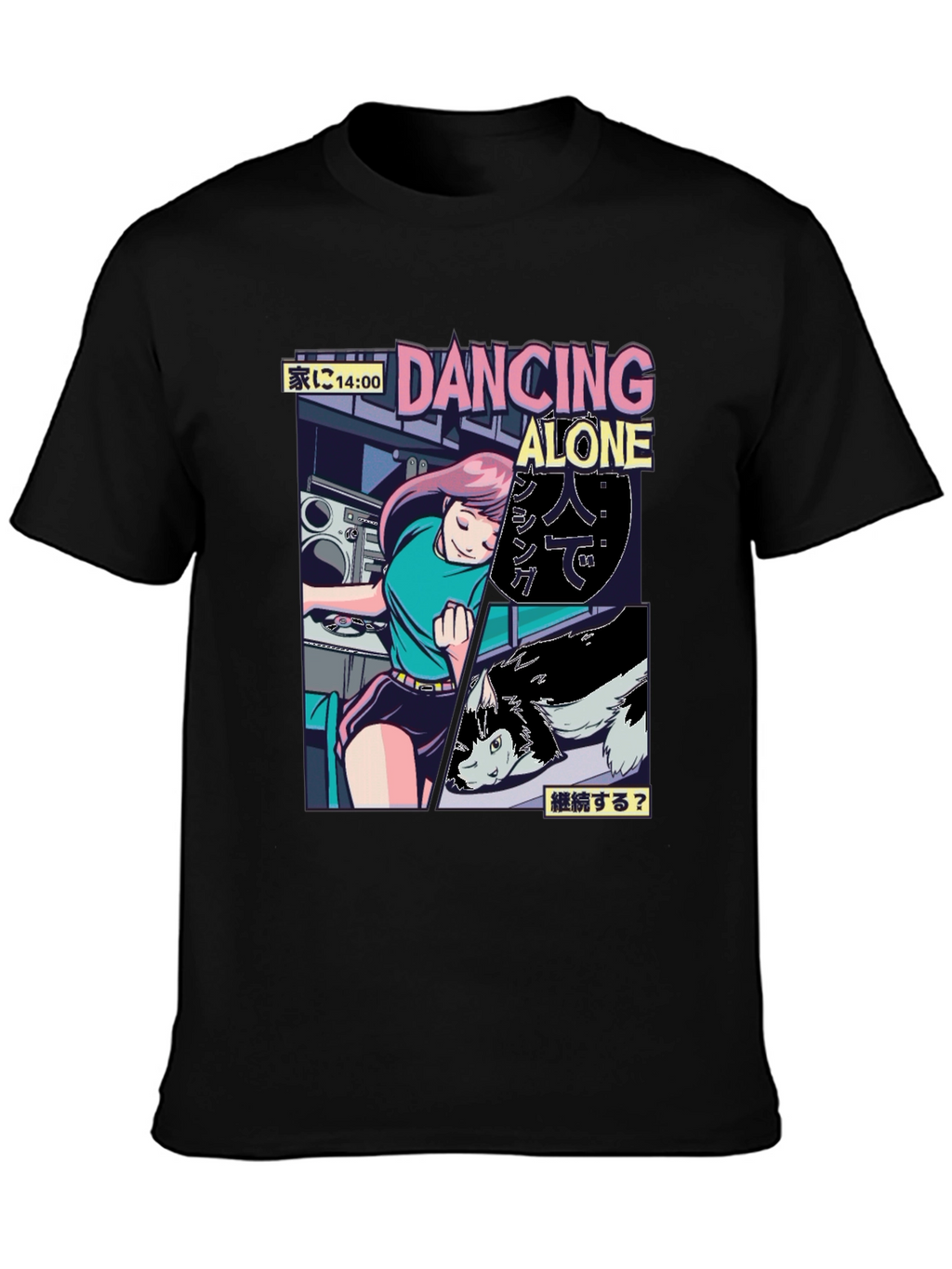 Dancing Alone Anime Graphic Tee