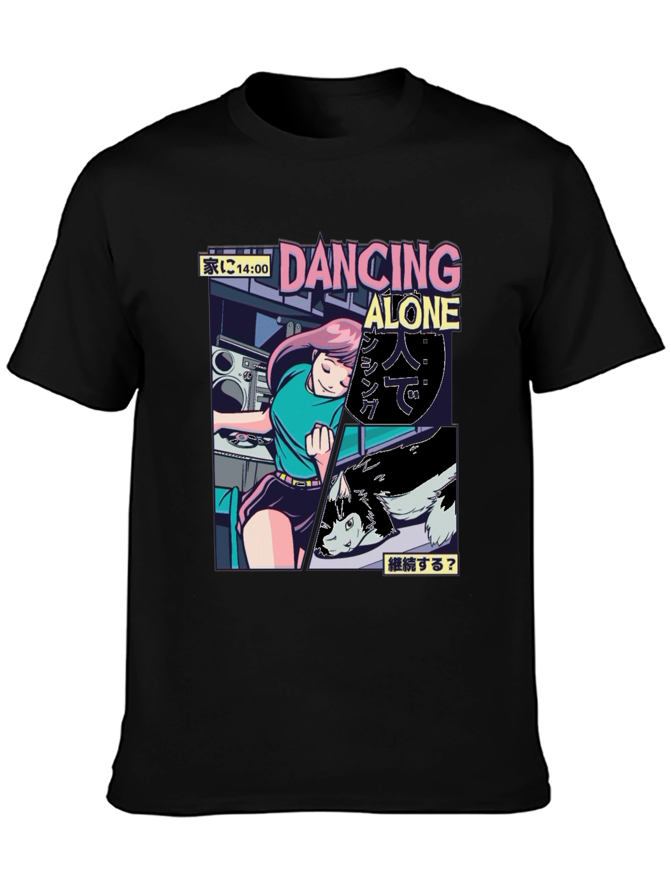 Dancing Alone Anime Graphic Tee