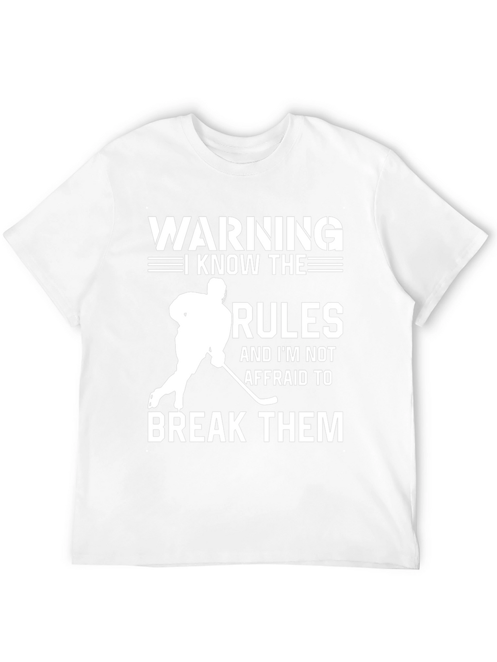 Warning Hockey Rules Funny T-Shirt