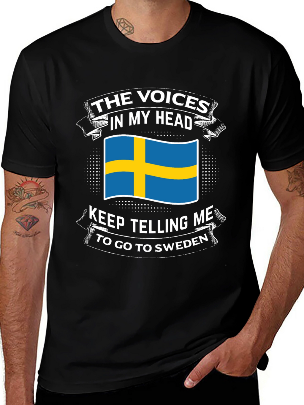 Sweden T-Shirt: Voices in My Head