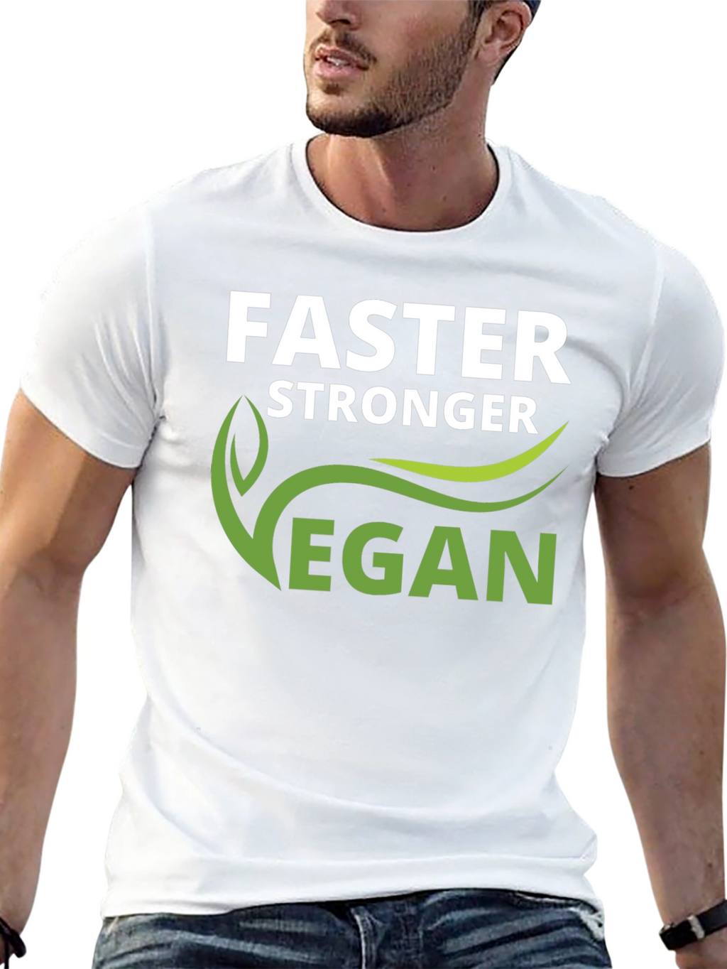 Vegan Stronger Faster T-Shirt
