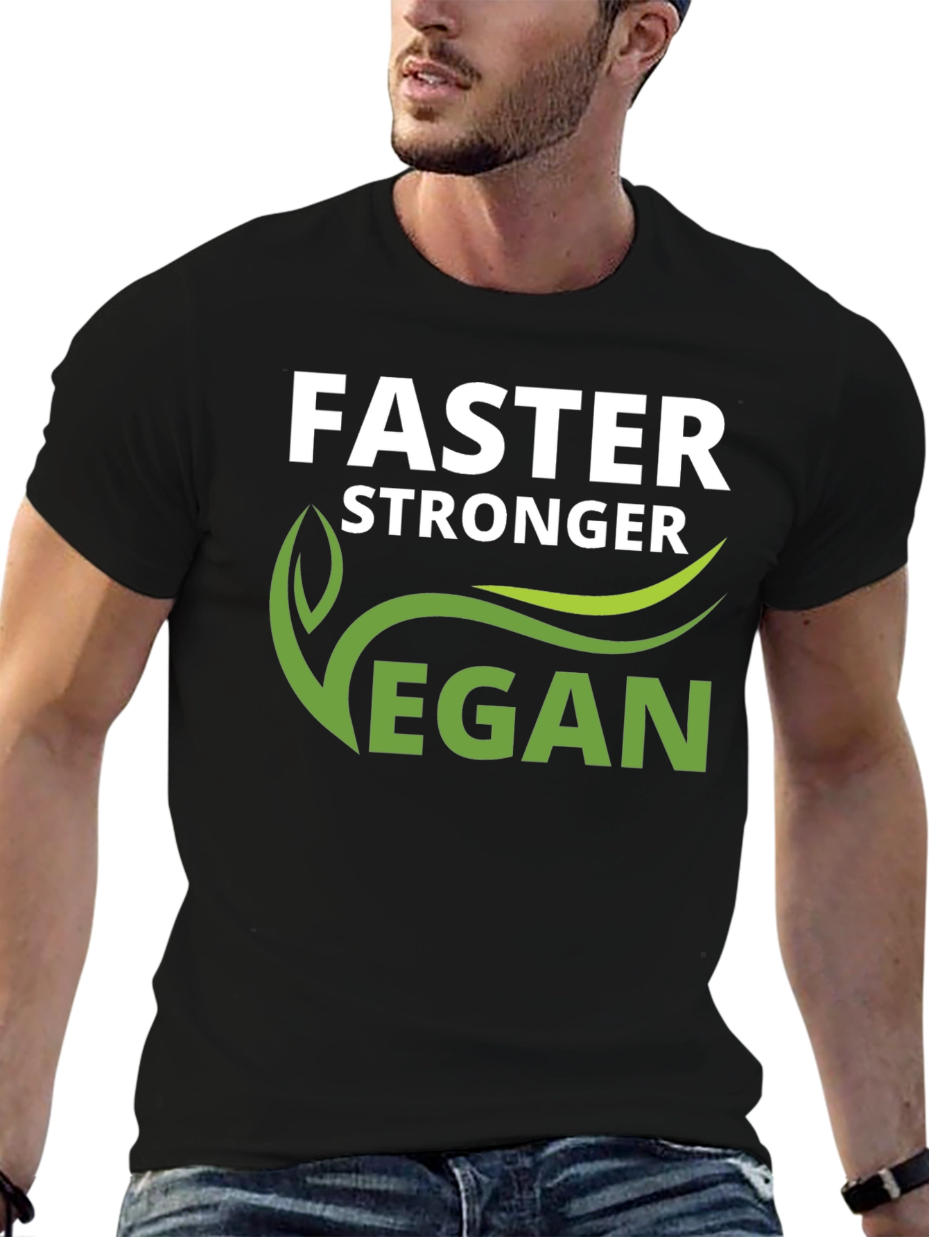 Vegan Stronger Faster T-Shirt