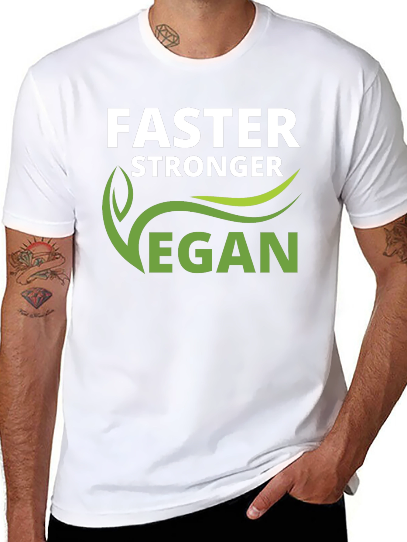 Vegan Stronger Faster T-Shirt