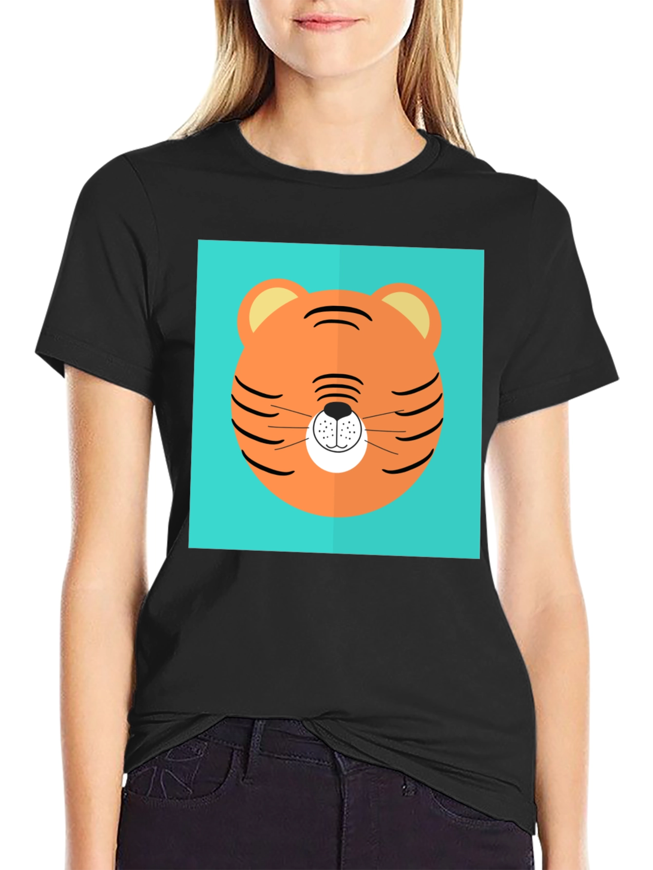 Tiger Graphic Tee - Cool Black Shirt