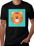 Tiger Graphic Tee - Cool Black Shirt
