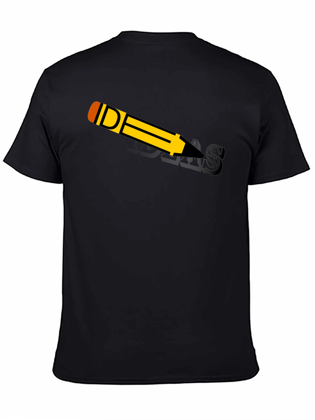 Ideas Pencil Black Graphic T-Shirt
