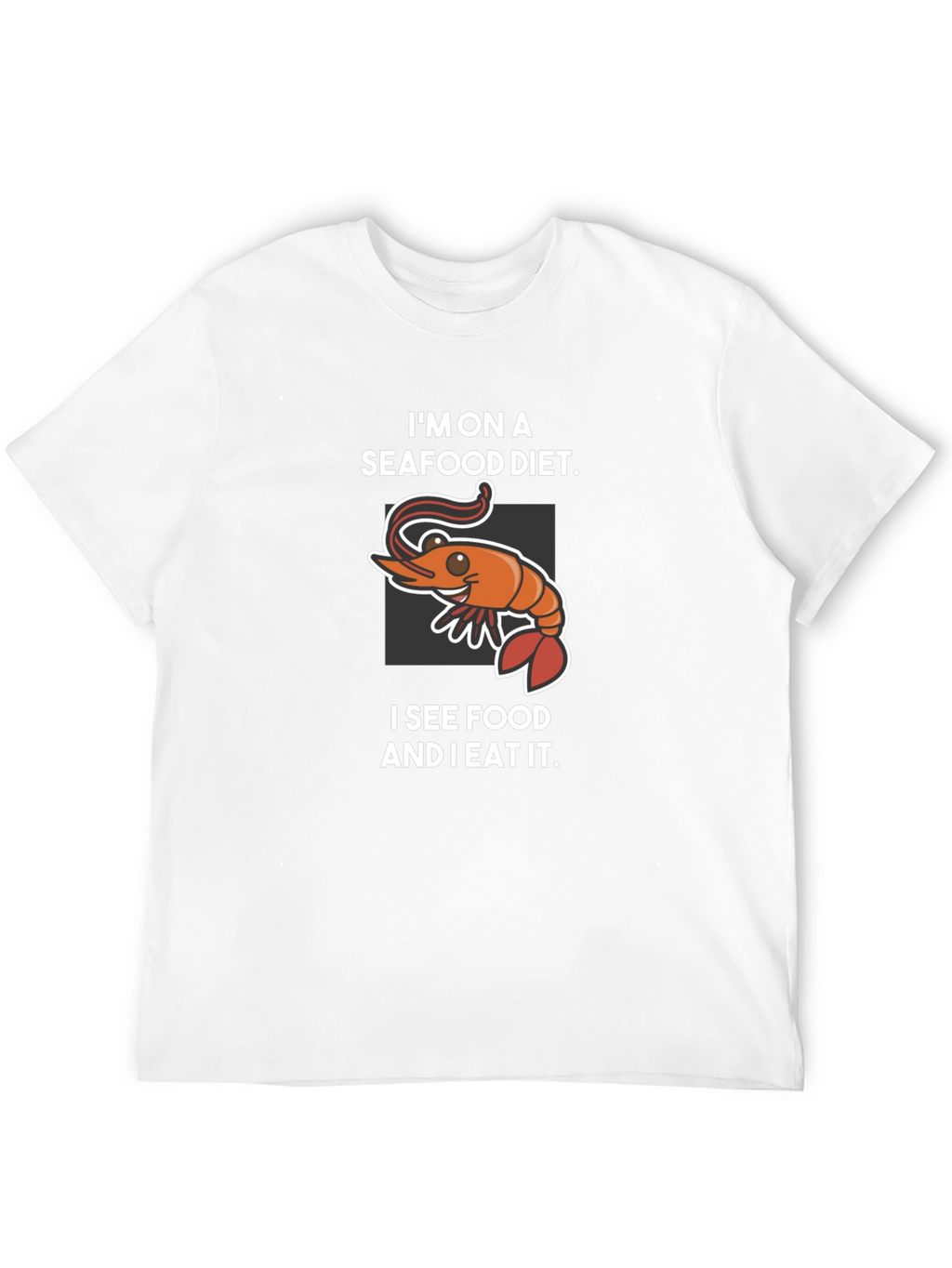 Seafood Diet Graphic T-Shirt - Funny Foodie Tee