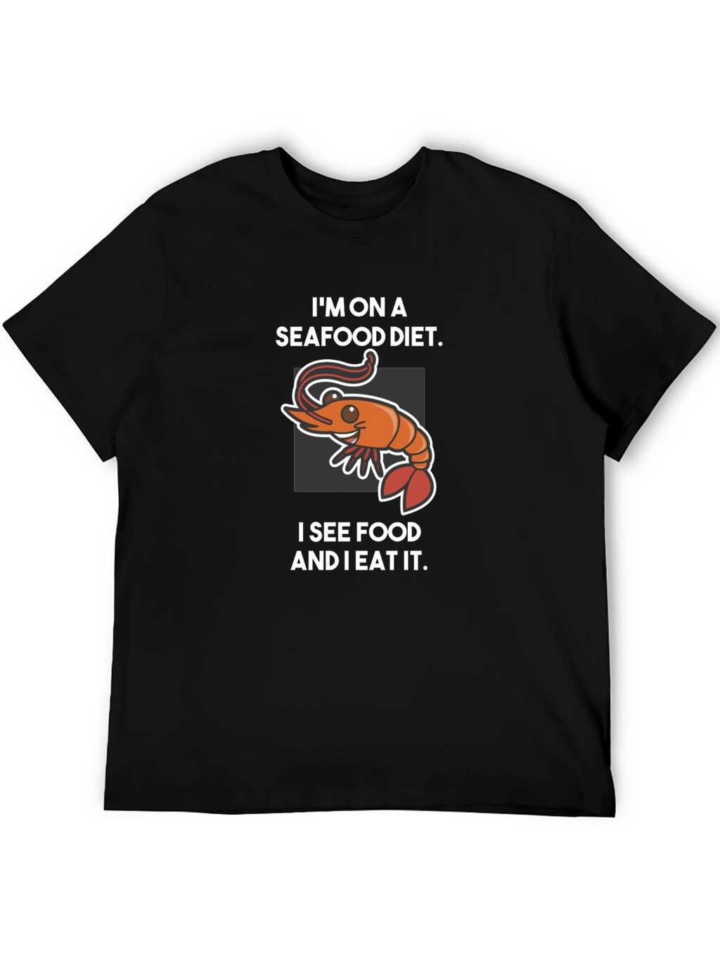 Seafood Diet Graphic T-Shirt - Funny Foodie Tee