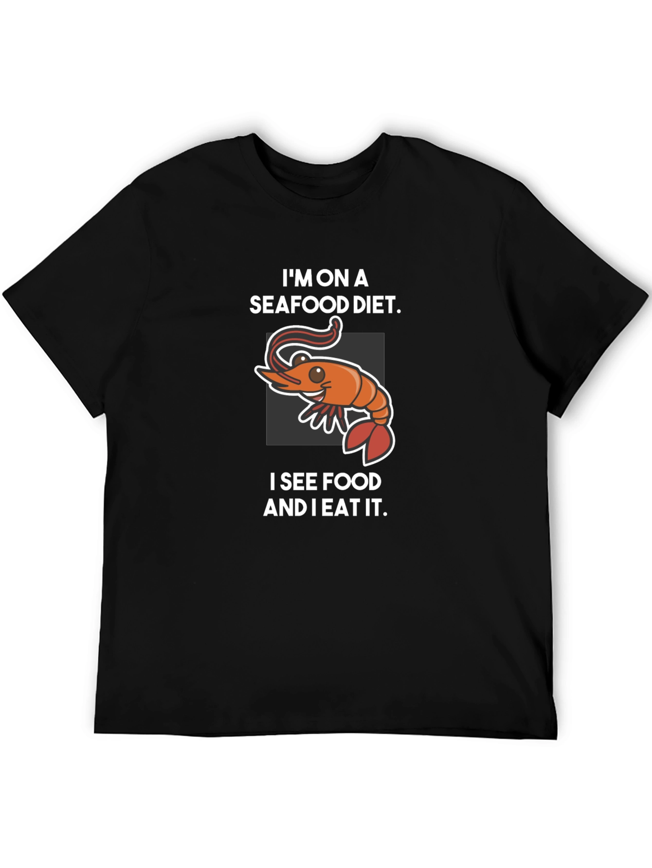 Seafood Diet Graphic T-Shirt - Funny Foodie Tee