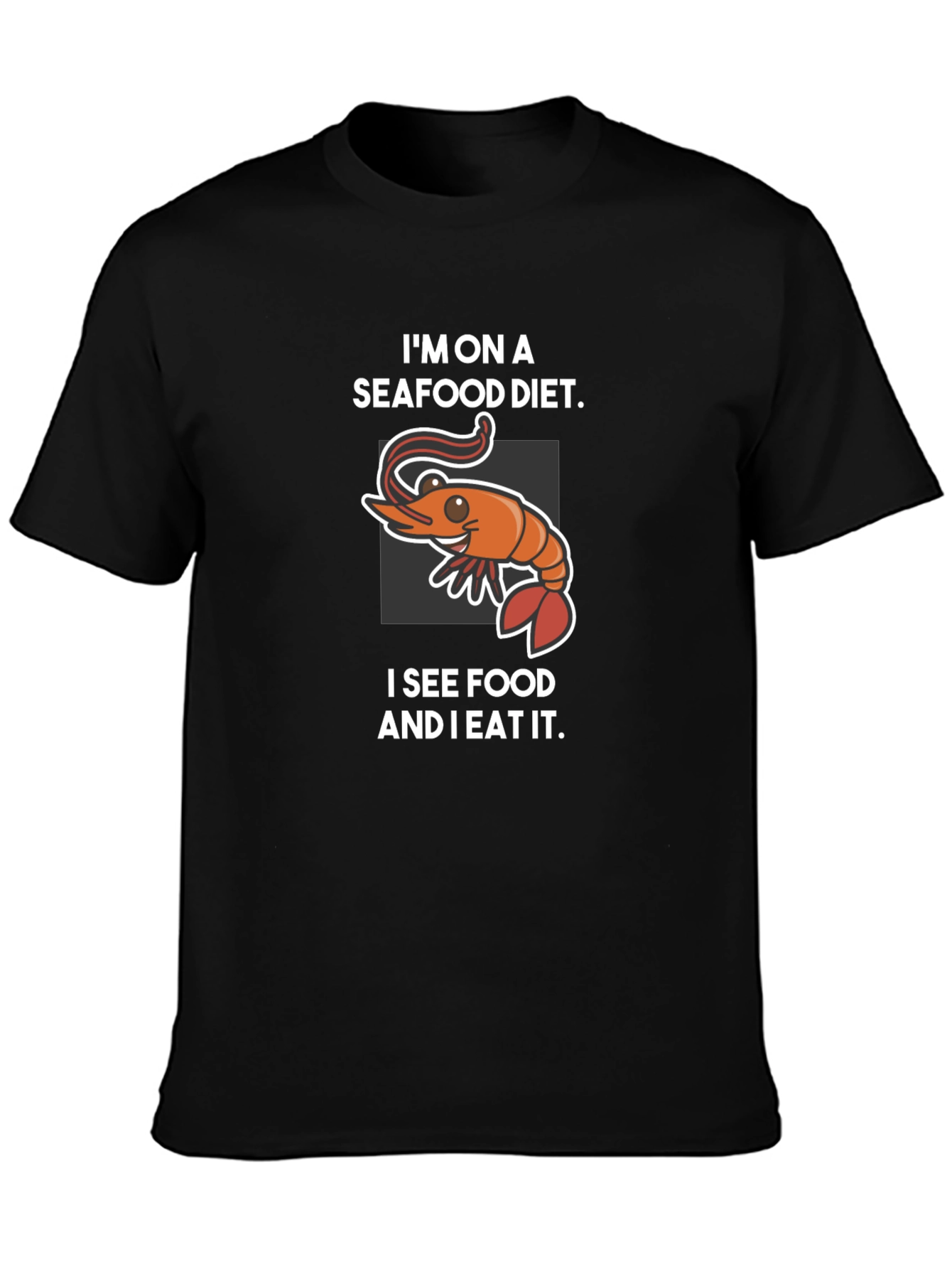 Seafood Diet Graphic T-Shirt - Funny Foodie Tee