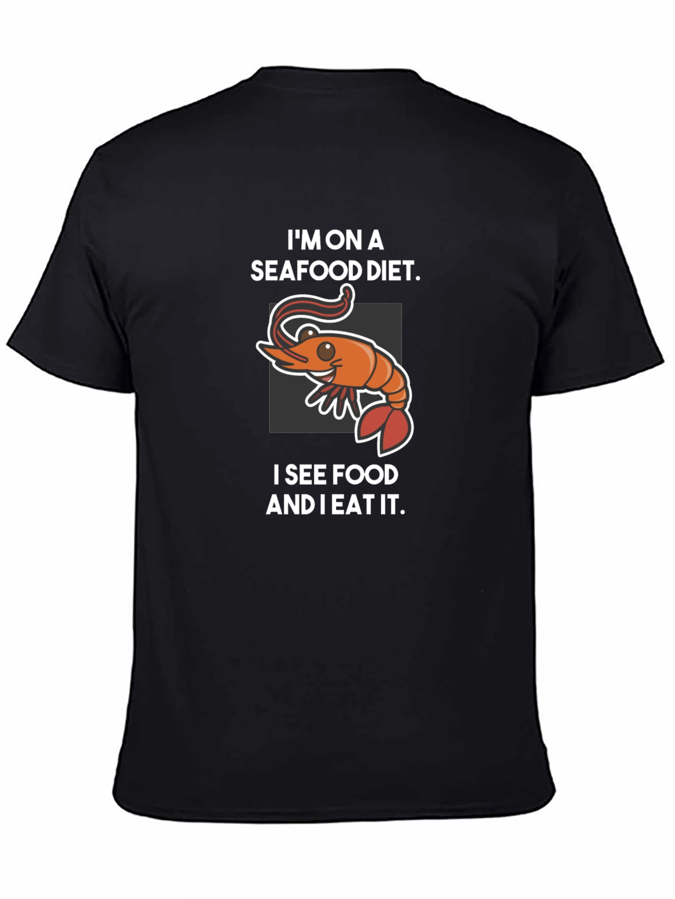 Seafood Diet Graphic T-Shirt - Funny Foodie Tee