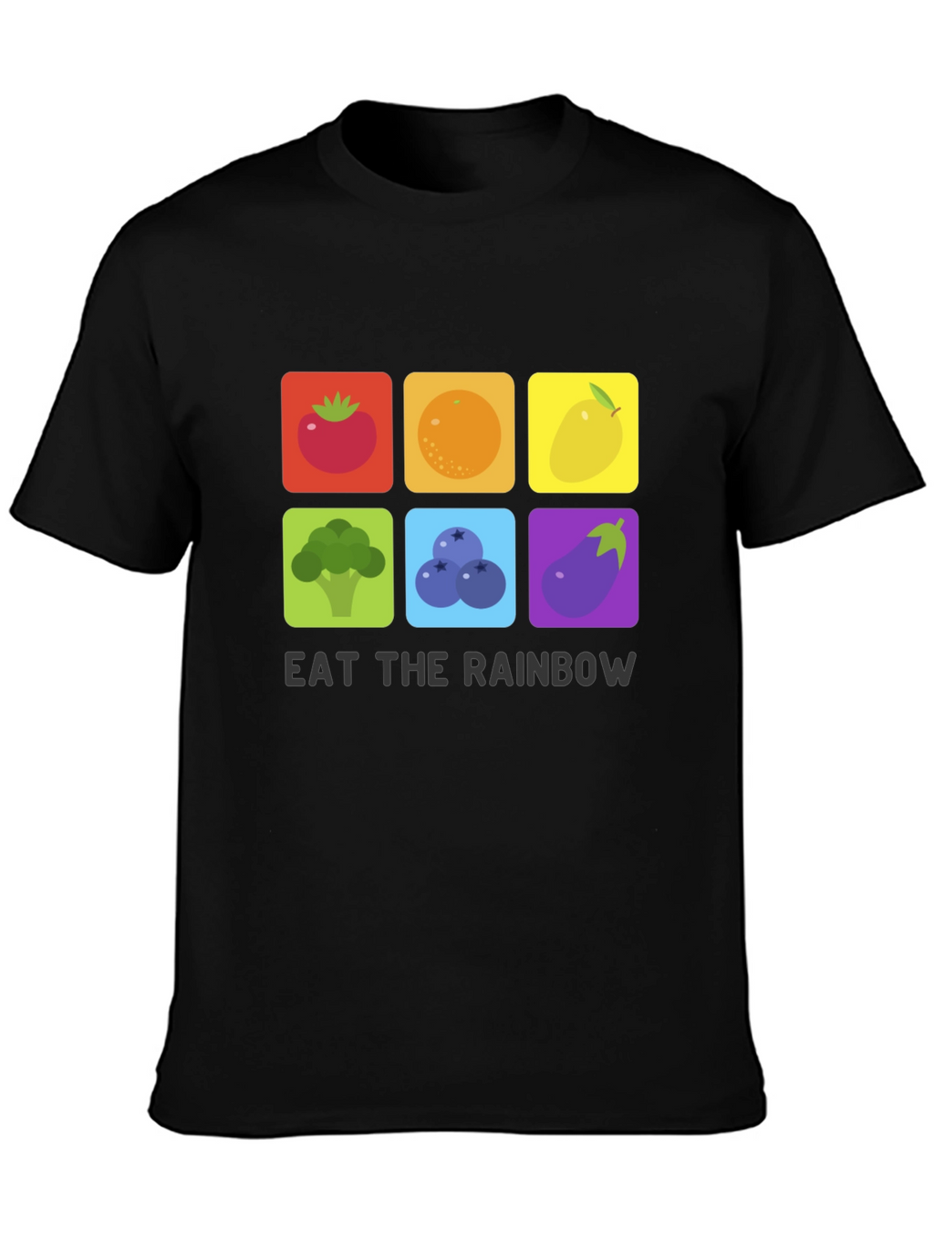 Eat The Rainbow T-Shirt Graphic Vegan Tee