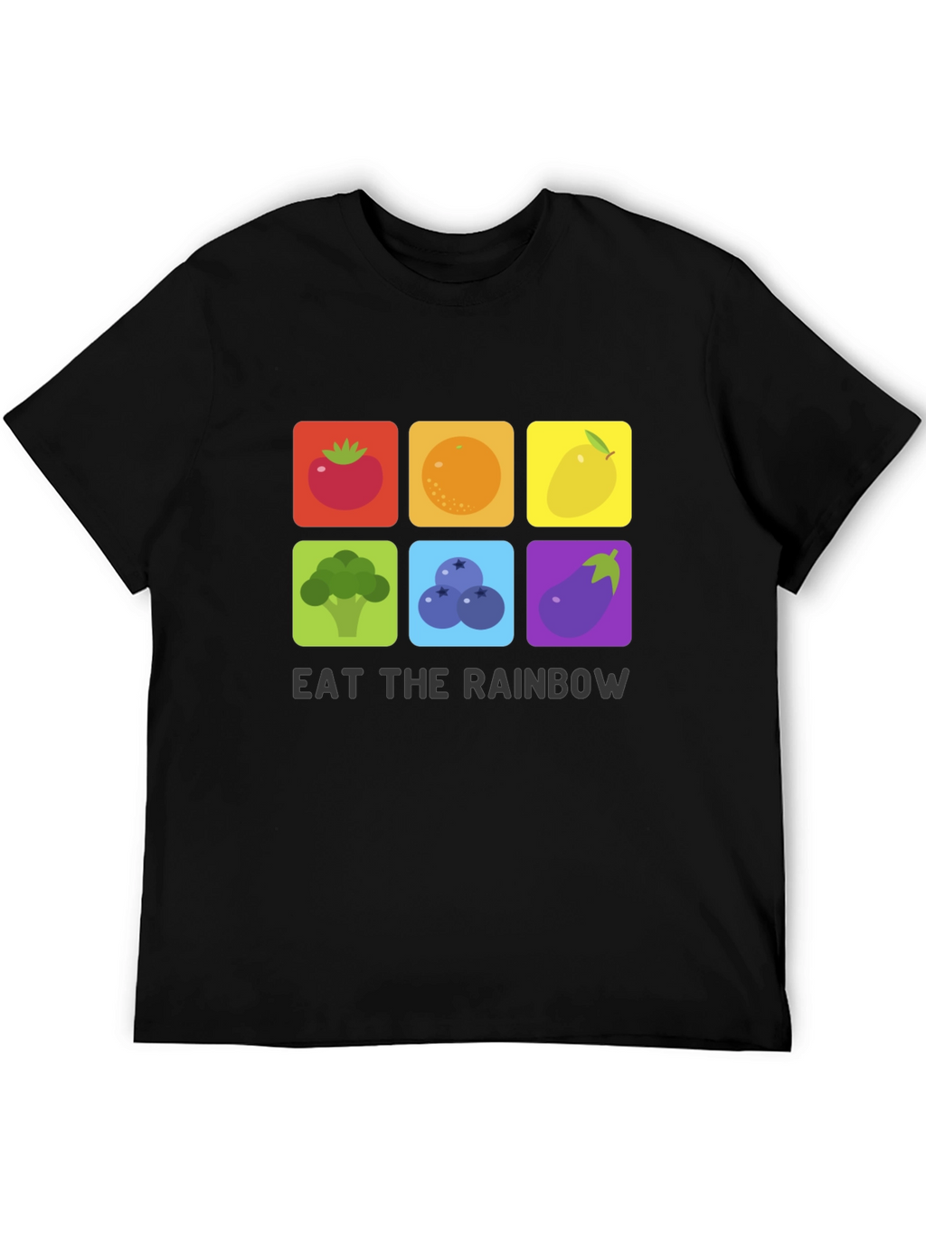 Eat The Rainbow T-Shirt Graphic Vegan Tee